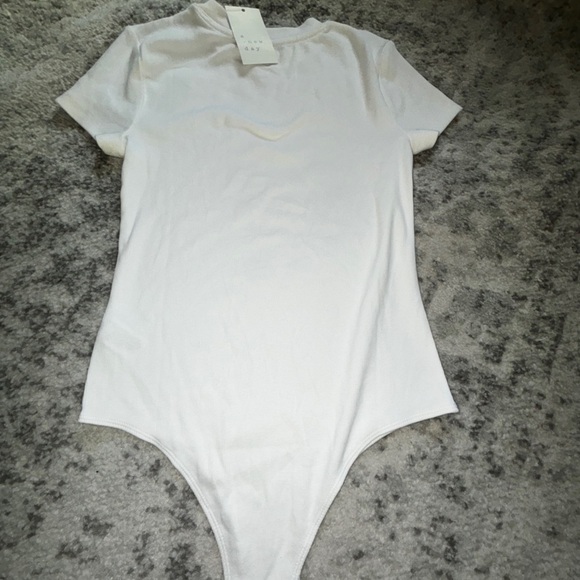 NWT A New Day Ribbed Bodysuit White Size: XS - Picture 4 of 4